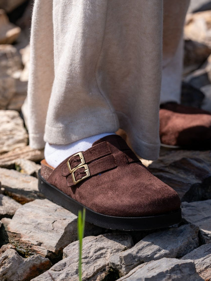 Brown High Clogs