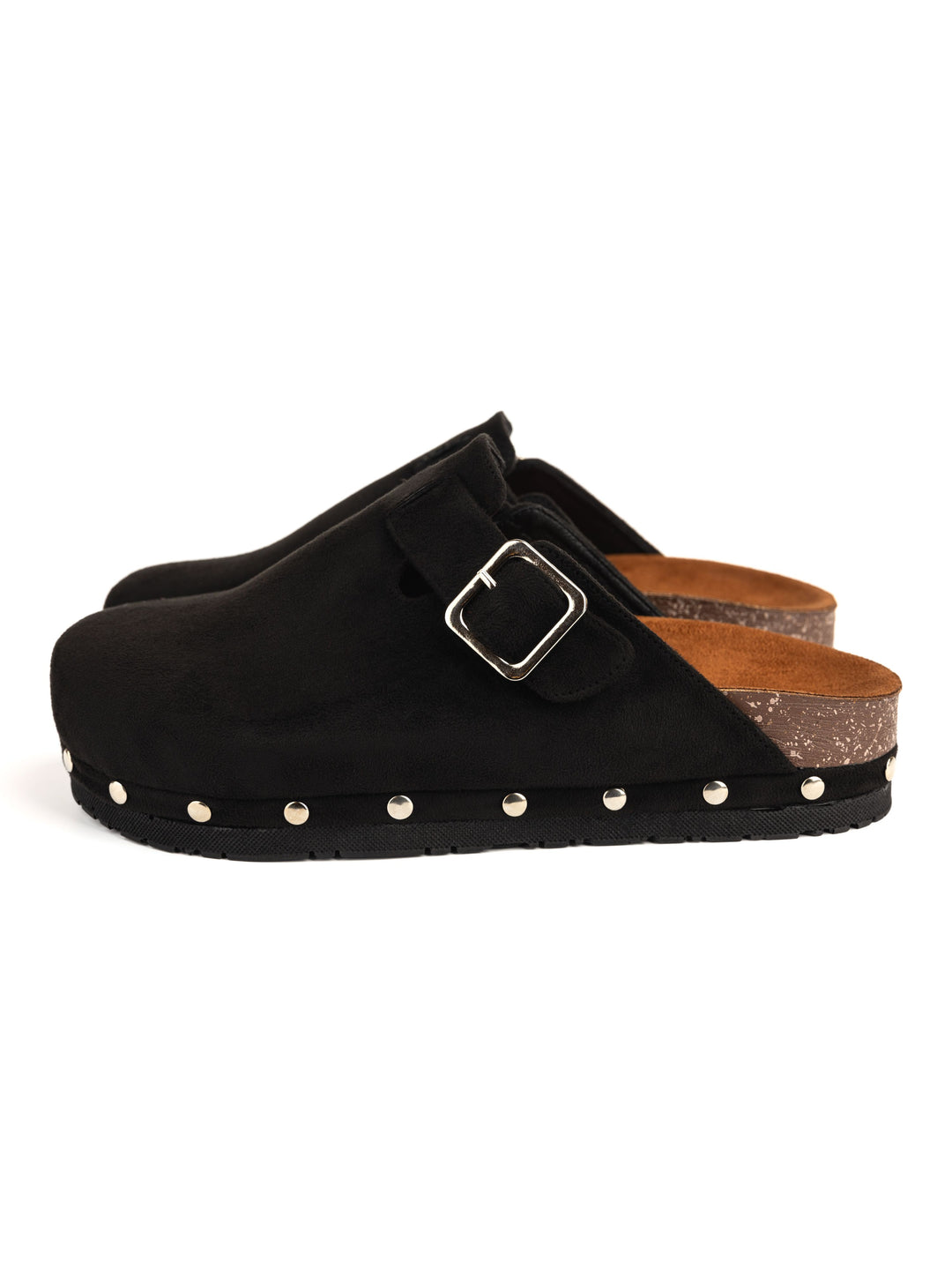 Black Studded Clogs