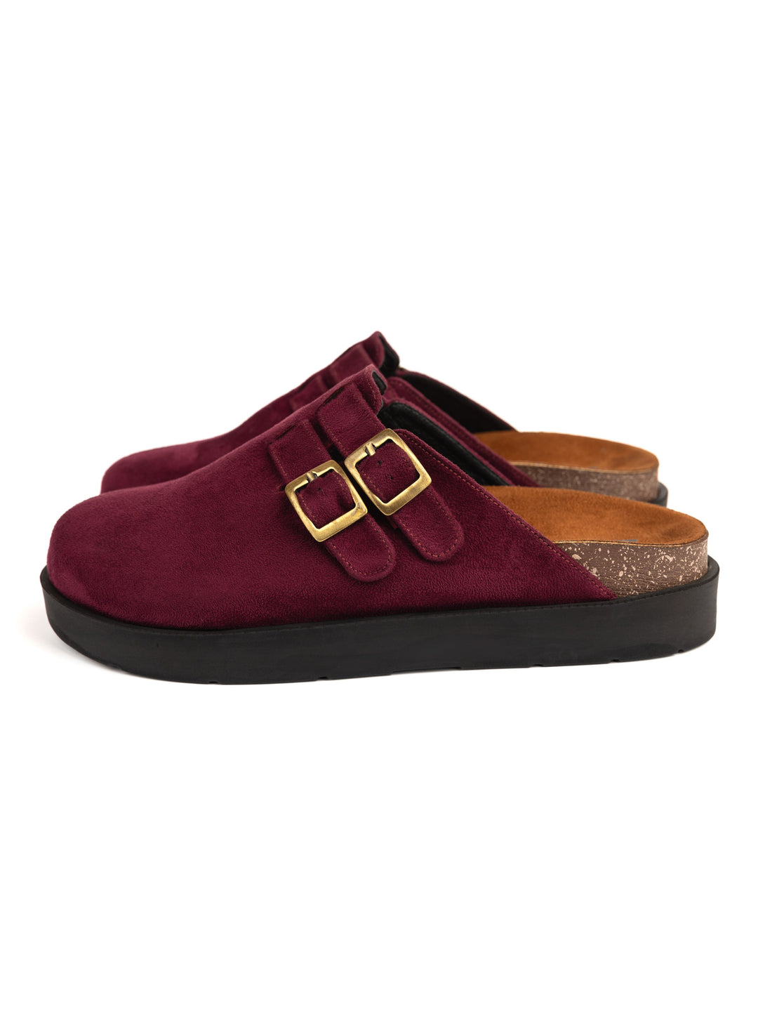 Burgundy High Clogs