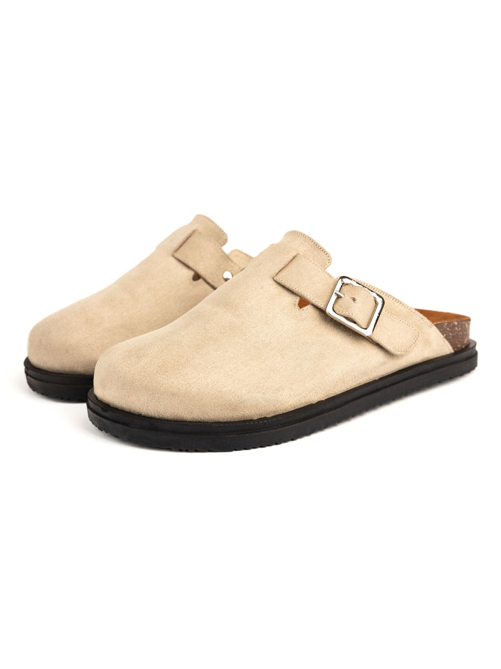 Beige Classic Clogs