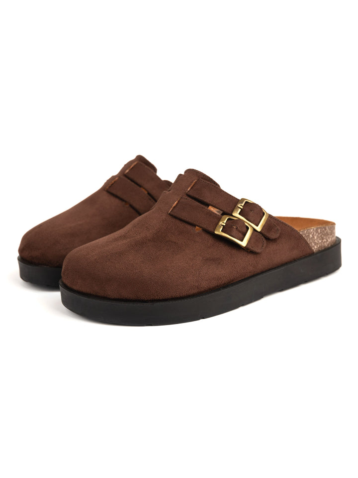 Brown High Clogs